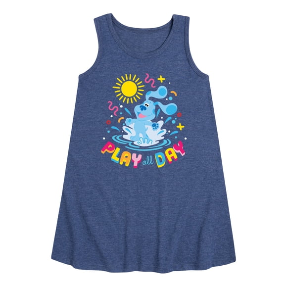Blue's Clue & You! - Play Day - Summer Fun - Toddler & Youth Girls A-line Dress