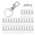 thumbnail image 1 of mtvxesu Keychain Rings 30pcs Detachable Key With Rotating Key Lock White 25mm Sale, 1 of 9