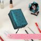 thumbnail image 3 of Bolsa de maquillaje de estilo Simple, bolsa de maquillaje con timbre de PU, bolsa de artículos de tocador de mano, bolsa de almacenamiento portátil para Fitness, 3 of 5