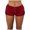 Red, variant on Yoga Shorts For Women Sports High Pants Yoga Womens Tight Waist Out Lace Elastic Black Shorts For Women