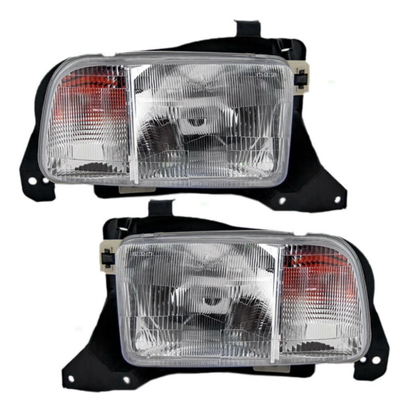 CarLights360: For 1999-2004 Chevy Tracker Headlight Assembly Driver and Passenger Side w/Bulbs-Replaces GM2518140 GM2519140