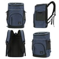 thumbnail image 3 of AUXDIQ 30L Cool Bag Rucksack Insulated BackpackThermal Leakproof Cooler Backpack Picnic Bag Cooler Bag Large Capacity for Men Women to Picnic, Camping, Work, Beach Blue, 3 of 6
