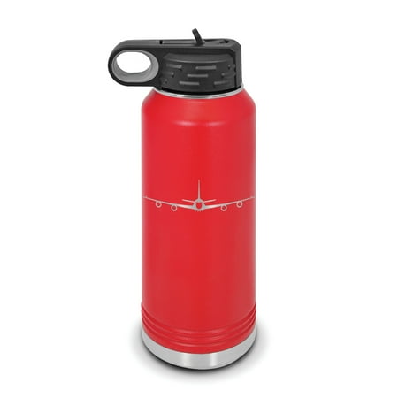 

RC-135 Water Bottle 32 oz - Laser Engraved w/ Flip Top Removable Straw - Polar Camel - Stainless Steel - Vacuum Insulated - Double Walled - Drinkware Bottles - rc135 reconnaissance aircraft - Red