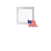 Awning Style Window 12" x 12" PVC Double Pane Insulated