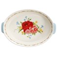 thumbnail image 6 of The Pioneer Woman Sweet Romance Blossoms Assorted Color Oval Ceramic Baking Dish, 2-Piece, 6 of 10