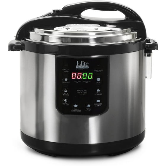Elite Platinum EPC1013 10 Quart Electric Pressure Cooker, Stainless