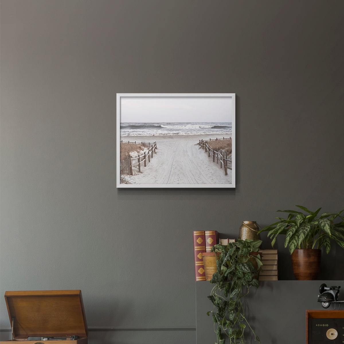 OBX Path by Natalie Carpentieri - Restickable Framed Giclée Print