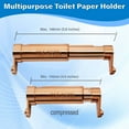 thumbnail image 2 of Top River Toilet Paper Holder with Extender Adaptor, Fit Double Rolls and Triple Rolls, Multipurpose Toilet Paper Holder (Gold), 2 of 4