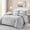 Grey / Silver, variant on Modern Glam Bedding Set, Chic Decorative Bed Set