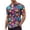 Dark Blue@GC@, variant on CONZONE Mens 70S Disco Buttons Down Shirts Long Sleeve Shirts for Men Trendy Floral Graphic Lapel Soft Lightweight Tops