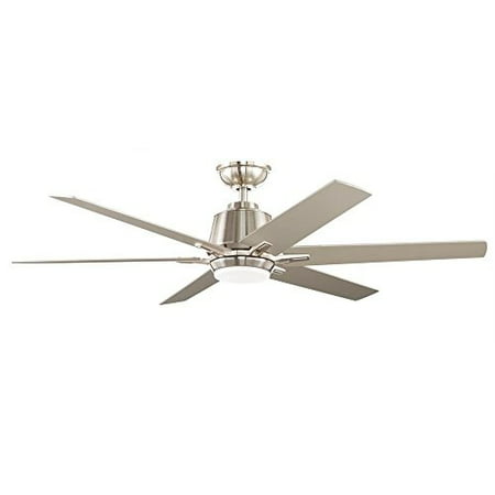 Home Decorators Collection Kensgrove 54 in. LED Brushed Nickel Ceiling Fan