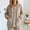 Gray, variant on Women's Fleece Button-Down Pajama Coat Mid-Length Long Sleeve Round Neck Lounge Jacket with Pockets,Cozy Winter Bedtime Wear, Casual Coffee Run Outer Layer, Soft Embossed Floral Home Top