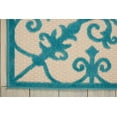 thumbnail image 4 of Nourison Aloha Indoor/Outdoor Aqua 9'6" x 13' Area Rug, (10x13), 4 of 6