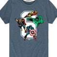 thumbnail image 3 of Marvel The Avengers - Birthday 6 - Toddler And Youth Short Sleeve Graphic T-Shirt, 3 of 5