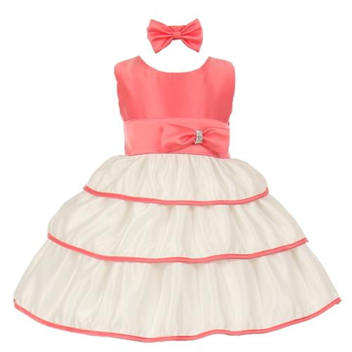 baby girl coral dress