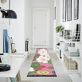 thumbnail image 4 of Yayeee Hallway Runner Rug 2'x6' Non Slip Machine Washable with Rubber Backing, White Flowers, 4 of 8