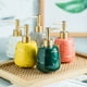 thumbnail image 5 of ¡Ofertas relámpago! Dispensador de jabón para baño Green Zainafacai, dispensador de jabón de manos de cerámica con diseño, botella comercial con bomba de loción para cocina, decoración del hogar,, 5 of 7