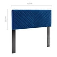 thumbnail image 5 of Modway Alyson Angular Channel Tufted Velvet Full/Queen Headboard in Navy, 5 of 9