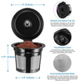 thumbnail image 3 of Filtros de café reutilizables Kicovitifa para cafeteras Keurig 1.0 y 2.0, 3 of 5