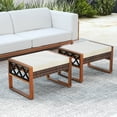 thumbnail image 1 of Costway 2 PCS PE Rattan Wicker Ottomans Outdoor Patio Footstools Multipurpose Furniture, 1 of 10