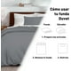 thumbnail image 5 of Juego de funda duvet Bluelander para Edredón King size Diseño Liso gris, 5 of 7