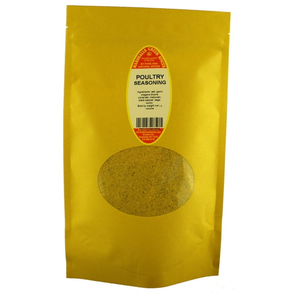 Marshalls Creek Spices POULTRY SEASONING 13 oz. Kraft Stand Up Pouch ECO Friendly Recyclable Mailer