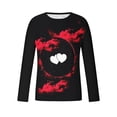 thumbnail image 4 of Lilgiuy New Valentine's Day Men's 3D Printing Long Sleeve T-shirt Fashion Casual Loose Round Neck Undercoat Top Blouses & Shirts Workwear, 4 of 5