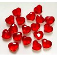 thumbnail image 2 of U8MO 16mm Faceted Pretty Red Crystal Quartz heart Loose Beads 18pcs, 2 of 2