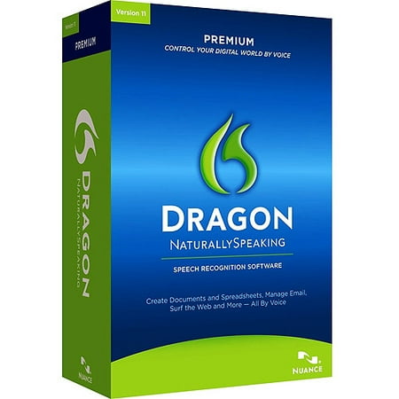 Nuance K609A-G00-11.0 Dragon NaturallySpeaking Premium Version 11 Speech Recognition Software with Microphone