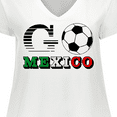 thumbnail image 4 of Inktastic Go, Mexico- Soccer, Football Women's Plus Size V-Neck T-Shirt, 4 of 5