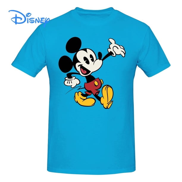 Disney Mickey Mouse Cartoon Creative T shirt Harajuku Short Sleeve T-shirt 100% Cotton Graphics Tshirt Brands Tee TopXXL Gao Jinjia LED