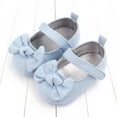 thumbnail image 3 of Infant Baby Girls Shoes Cute Non-Slip Soft Sole Bowknot Princess Dress Mary Jane Flats Toddler First Walker Baby Sneaker Shoes, 3 of 5