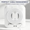 thumbnail image 4 of Wall Mount Bracket for eero Pro 7, ABS Plastic Holder with Hidden Cable Management, Hardware Included for Secure Installation, 4 of 6