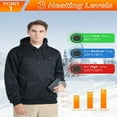 thumbnail image 4 of Heated Hoodie Men Women USB Electric Warming Sweatshirt 7 Zone Heat 3 Levels, 4 of 6