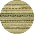 thumbnail image 1 of Ahgly Company Indoor Round Abstract Metallic Gold Abstract Area Rugs, 5' Round, 1 of 6