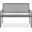 Grey, variant on NeoNiches Outdoor Bench 2-Person Metal Steel Benches Furniture for Garden, Patio, Porch, Entryway w/Geometric Backrest, 790lb Capacity - Lime Green