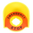 thumbnail image 3 of Cubierta protectora del botón de parada de emergencia con señal de advertencia para reemplazo del interruptor de botón Cubierta de seguridad amarilla para uso industrial, 3 of 5