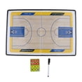 thumbnail image 2 of Portapapeles de entrenamiento de estrategia de baloncesto / tablero de entrenamiento de baloncesto con borrador e imanes, práctico y confiable Macarena Tablero de entrenamiento de baloncesto, 2 of 8