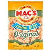 Mac's Original Crispy Chicharrones Fried Pork Rinds, Pork Skins, Party Size, 12.25 oz Bag