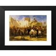 thumbnail image 2 of Alexandre-Gabriel Decamps 14x11 Black Modern Framed Museum Art Print Titled - The Punishment of the Hooks (1837), 2 of 5