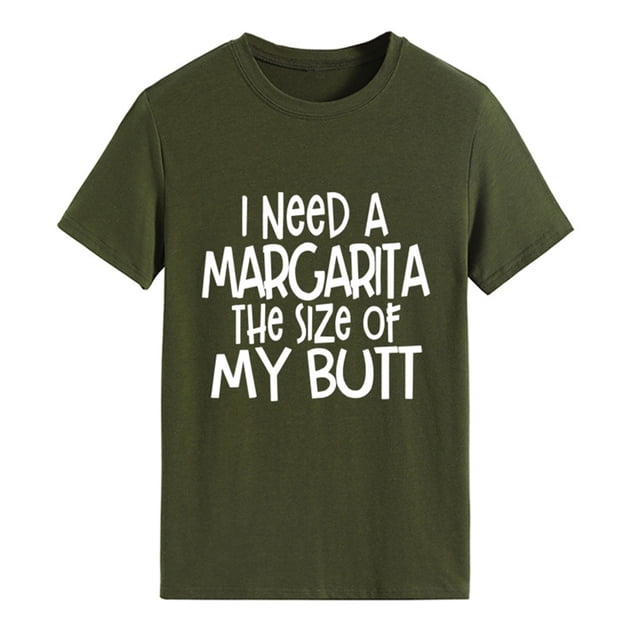 Camisa holgada, informal, con estampado de letras, lista para la oficina, talla XL, camiseta verde OD transpirable para mujer