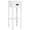 White, variant on Small Space Living Redefined: 2-Tier Side Table with Drawer, Narrow End Table with Bottom Shelf for Living Room or Bedroom, Red MDF