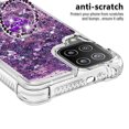 thumbnail image 3 of Funda para Samsung Galaxy A22 4G con Brillo Líquido Flotante, Purpurina, Parachoques y Anillo Giratorio Soporte, 3 of 5