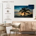 thumbnail image 5 of Elephant Stock Key West Sunset Palm Wall Art - Horizontal Canvas Wall Art - Living Room Wall Decor - Beach Canvas - Gray And Green Decor - 12" x 8", 5 of 8