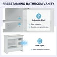 thumbnail image 6 of Harper & Bright Designs 36" White Bathroom Vanity with Sink, Bathroom Cabinet Freestanding with Drawers, Modern Bathroom Storage Cabinet with Door, 6 of 18