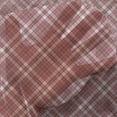 thumbnail image 3 of Checkered Tulle Curtains with Rod Pocket, Diagonal Checkered Pattern with Strips and Rhombus in Rose Tones, Sheer Drape for Wedding Party 2 Panels, 7 Sizes, Dried Rose White, by Ambesonne, 3 of 3
