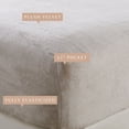 thumbnail image 5 of Great Bay Home Fitted Sheet - Ultra Soft Velvet Plush - Twin, Cappuccino, 5 of 6