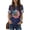 2 Blue, variant on American Flag Sunflower Shirts for Women 4th of July T-Shirt USA Flag Shirts Patriotic Graphic Shirt Summer Tee Tops(S,5 Blue)