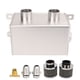 thumbnail image 2 of Kit de lata de recolección de aceite de 1200 ml Motor Doble deflector Depósito de aceite de doble filtro Accesorio de manguera AN8 Plata, 2 of 20