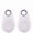 2pcs White, variant on Wireless Mini Bluetooth Tracker Tag, Anti-Lost Item Finder with App Support for Keys, Wallet, Bag, Child and Pet Tracking (1–5 Pack)